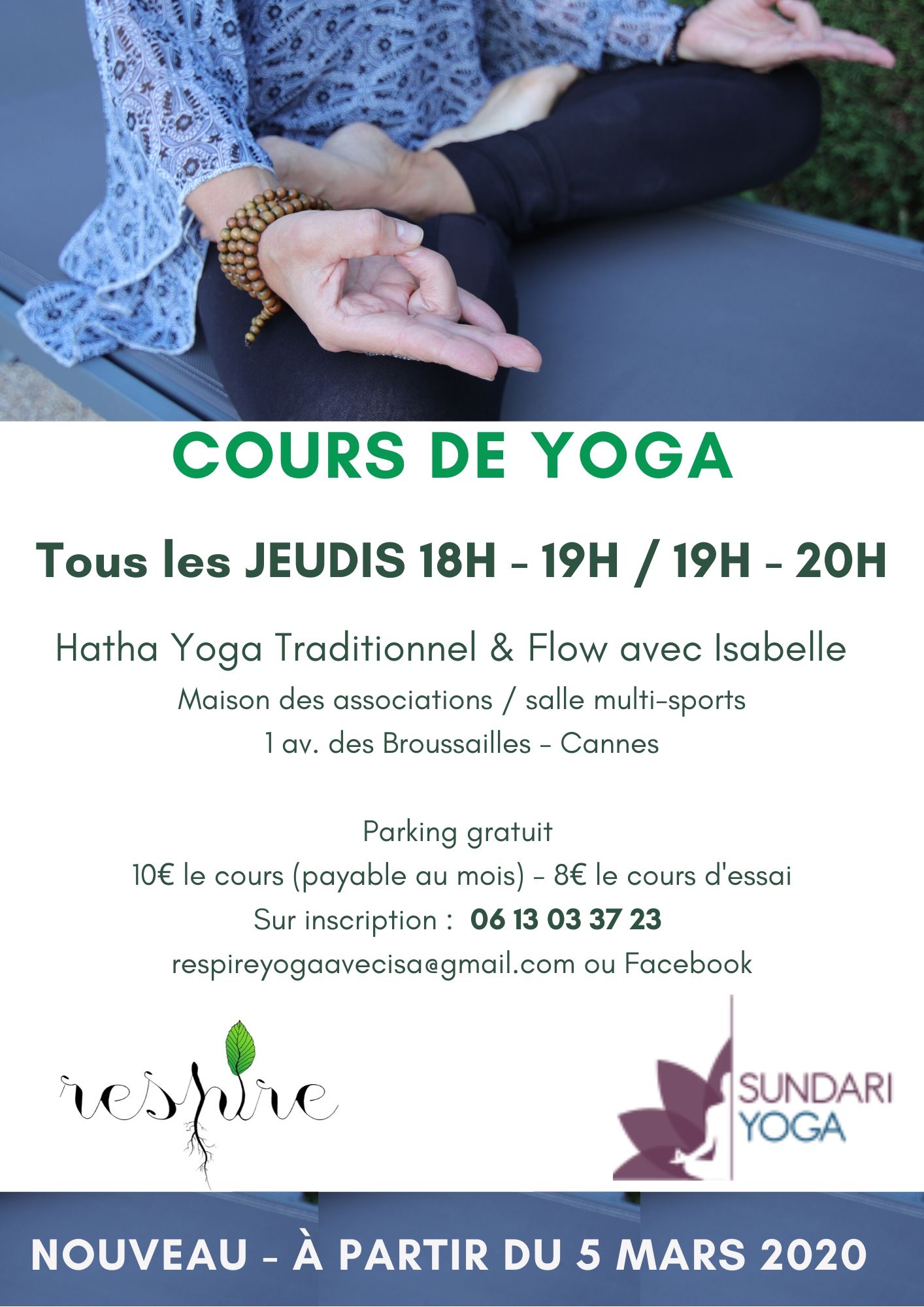 Professeur Yoga RESPIREYOGAISA 